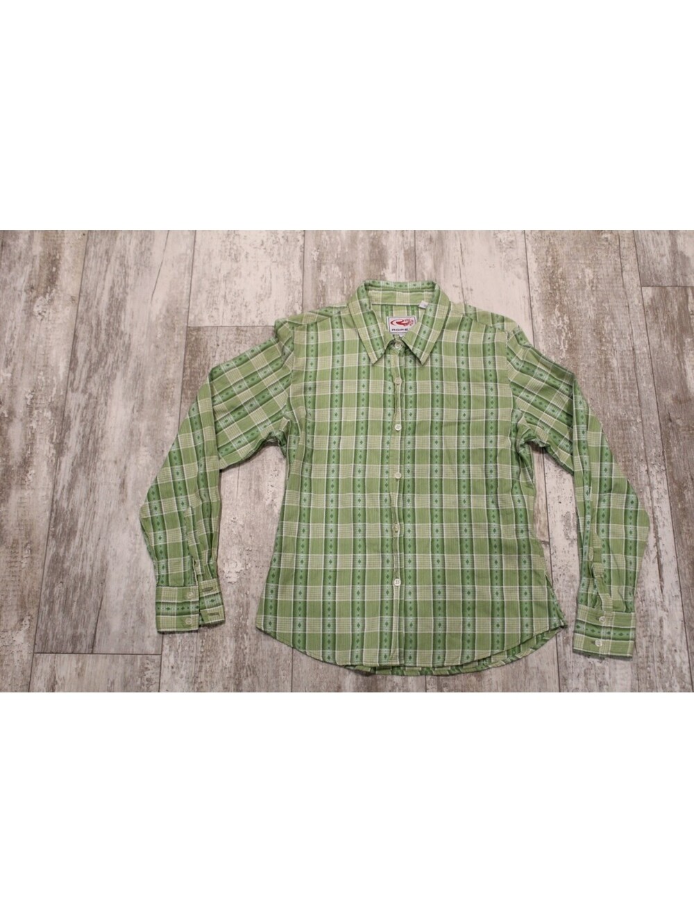 Roper M Green Plaid Western Cotton Button Up Shirt